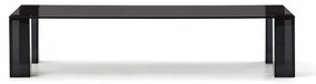 Ciemnoszary szklany stolik 60x140 cm Adularia – Kave Home