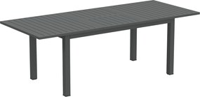 Outsunny Rozszerzany Stół Ogrodowy z Aluminium 160/220x90 cm Odporny na Warunki Atmosferyczne, Szary
