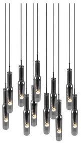 Lampa wisząca LED w kolorze srebra ze szklanym kloszem ø 50 cm Lucent – Trio Select