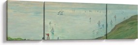 Obraz - Henri Fantin-Latour, Cliffs at Pourville, reprodukcje (170x50 cm)
