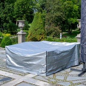 Pokrowiec na komplet mebli 240 x 200 x 88 cm szary PATIO