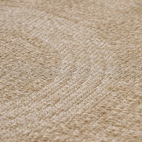 Beżowy okrągły dywan odpowiedni na zewnątrz ø 80 cm Comilla – Ayyildiz Carpets