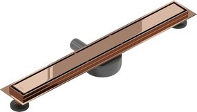 Mexen Flat 360° M13 odpływ liniowy obrotowy 2w1 70 cm, różowe złoto - 1610070-40