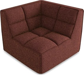 Bordowy moduł sofy Kalai – Makamii