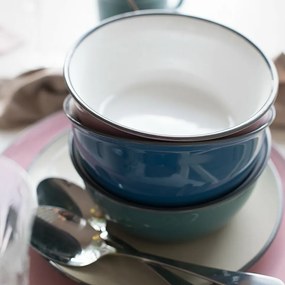 Mäser Zestaw naczyń stołowych 16 szt. MAILA – mieszanka kolorów naftowych