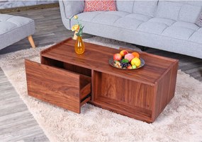 Stolik kawowy MCW-J78,  orzechowy wygląd