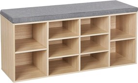 Nowoczesna szafka na buty z siedziskiem dąb N5-L56