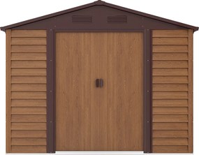 Altana ogrodowa z ocynkowanej stali z efektem drewna - 6,62 m² - ARSEGO
