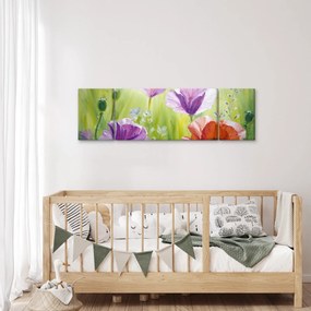 Obraz - Maki (170x50 cm)