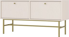 Szafka RTV stojąca TORINO 120,6 cm do Salonu pod Telewizor - Odcienie beżu