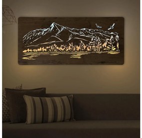 Li-Go 5589/A/DUB2 - LED Dekoracja ścienna LED/10W/5V 30000 mAh 110x50 cm dąb