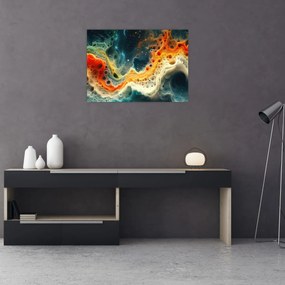 Obraz na szkle - Nowoczesna abstrakcja (70x50 cm)