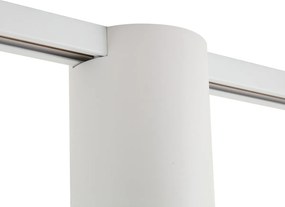 Nowoczesny system szynowy biały z 2 reflektorami 1-fazowymi - Iconic Rondoo Up