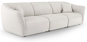 Biała sofa z materiału bouclé 292 cm Tokyo – Cosmopolitan Design