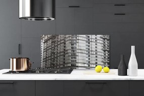 Panel Szklany do Kuchni Sylwetka Nowoczesnej Architektury