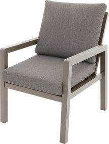 Doppler LIFE - ogrodowy fotel aluminiowy mocca