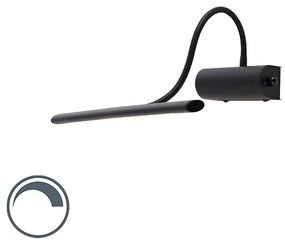 Designerska lampa ścienna czarna 32 cm z wbudowanym LED i ściemniaczem - Tableau Nowoczesny Oswietlenie wewnetrzne