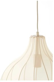 Beżowa lampa wisząca z tekstylnym kloszem ø 39 cm Elati – Light &amp; Living