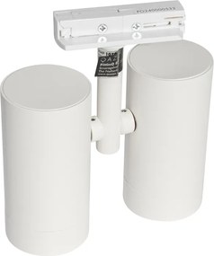 Nowoczesne 1-fazowe oświetlenie szynowe białe 2-punktowe - Iconic Scopio