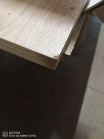 PROMOCJA Nástěnny stolik TV ENTSIAN 150x40cm, dąb artisan II. jakość