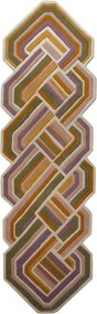 Wełniany chodnik tkany ręcznie 80x300 cm Lattice Shaped – Flair Rugs
