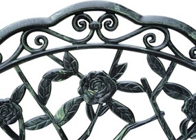 Outsunny ławka ogrodowa metalowa 2-osobowa meble ogrodowe metaliowe krzesło na tarasie krzesło ogrodowe duże krzesło na ogrodzie | Aosom PL