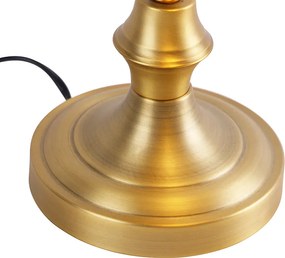 Inteligentna lampa bankierska brązowa ze szkłem bursztynowym z WiFi A60 - Banker