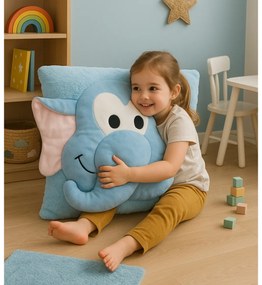 Poduszka dziecięca CUDDLI FRIENDS 70x70 cm pluszowa - więcej kolorów Kolor: Brązowy