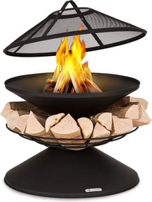 Blumfeldt Aguilera 65cm Niskie Palenisko z grillem Czarny