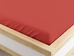 PrzytulneMieszkanie.pl Prześcieradło z mikrofibry z gumką koralowe 90 x 200 cm