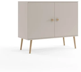 Komoda LEBEL z drzwiczkami 100cm kaszmirowa MELIMEBLE