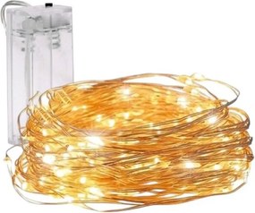 Świąteczny łańcuch świetlny 20 diod LED, ciepła biel