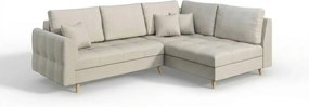 Kremowy narożnik (prawostronny) Ariella – Ropez