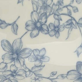 Ceramiczna miska do serwowania Delikatne kwiaty 20cm, niebieska