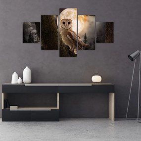 Obraz sowy palonej (125x70 cm)