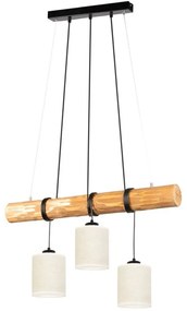 Spot-Light 68869351 - Żyrandol na linkach TRENO 3xE27/25W/230V sosna