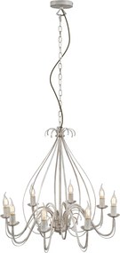 Klasyczny żyrandol kremowy 8-punktowy - Giuseppe