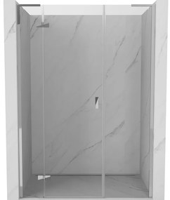 Mexen Mist-H L drzwi prysznicowe uchylne lewe 120 cm, transparent, chrom - 8A5L-120-001-01-00-L