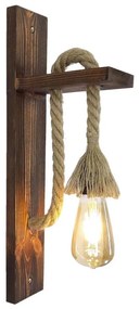 Kinkiet AHSAP 1xE27/40W/230V, sosna/orzech