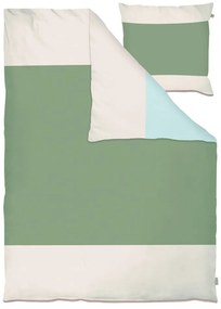 Pościel jednoosobowa z perkalu bawełnianego w kolorze khaki 140x220 cm Colore – Mette Ditmer Denmark