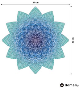 Naklejki na ścianę - Mandala zielono - niebieska