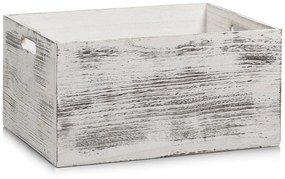 Skrzynia do przechowywania RUSTIC WHITE, drewniana, 40x30x20 cm, ZELLER