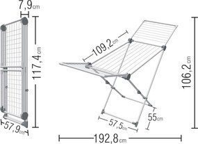Biała suszarka na pranie R3-Z91