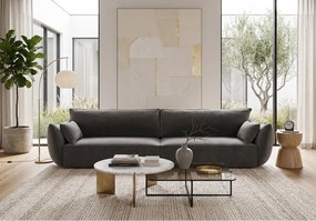 Sofa 3 Cookie tapicerowana Manila 16 ciemnoszara 248 cm
