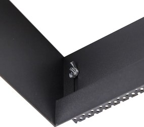 Zestaw 6 reflektorów wpuszczanych czarnych GU10 AR111 Trimless - Oneon