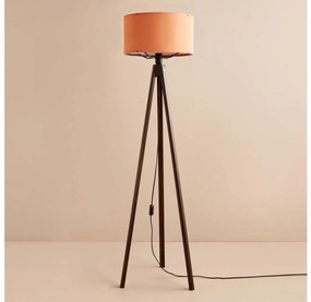 Lampa stojąca AYD 1xE27/40W/230V brązowa/pomarańczowa