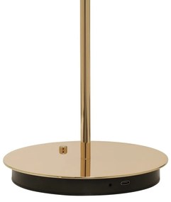 Lampa stołowa LED ze ściemniaczem w kolorze złota z metalowym kloszem (wysokość 31 cm) Asteria Move – UMAGE