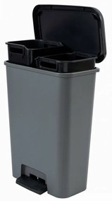 Curver Kosz na odpady do sortowania odpadów Compatta, 23 + 23 l, 23 + 23 l
