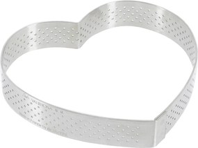 De Buyer 3099.51 perforowana rama do ciast Serce 12 cm, stal nierdzewna, 12 cm