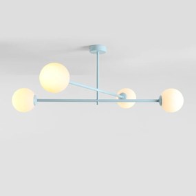 Błękitny żyrandol sufitowy Pinne